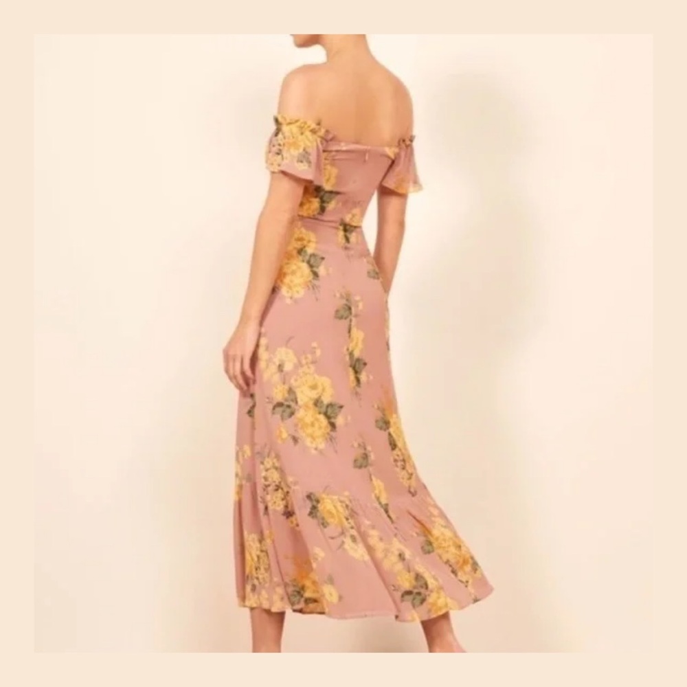 Reformation Butterfly Midi Dress – Gwyneth Dusty Pink Floral, Size 2, Like New - Picture 4 of 15